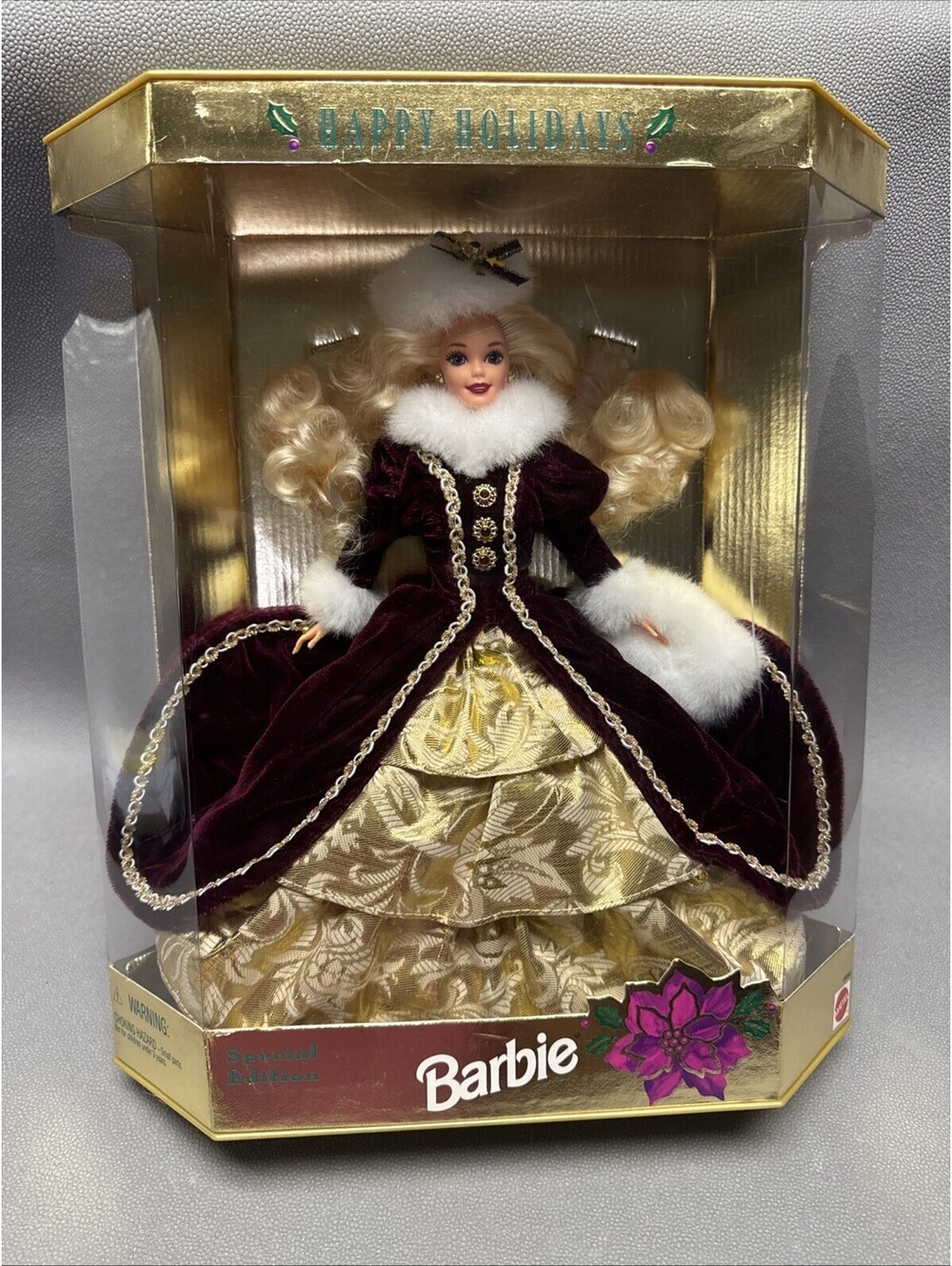 Happy Holidays Barbie Mattel 1996 Special Edition Shelf Wear